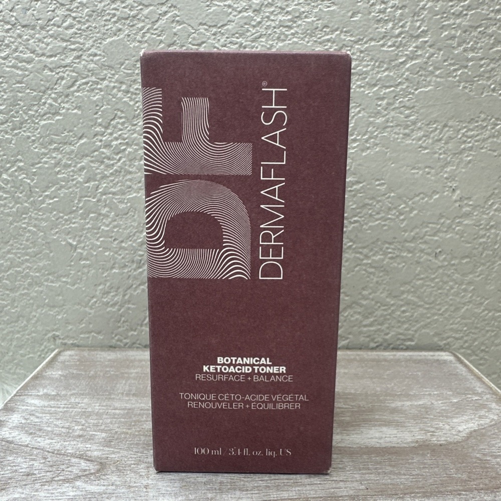 $21 🌙 DERMAFLASH BOTANICAL KETOACID TONER RESURFACE + BALANCE 3.4 OZ NEW